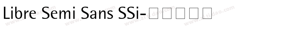 Libre Semi Sans SSi字体转换